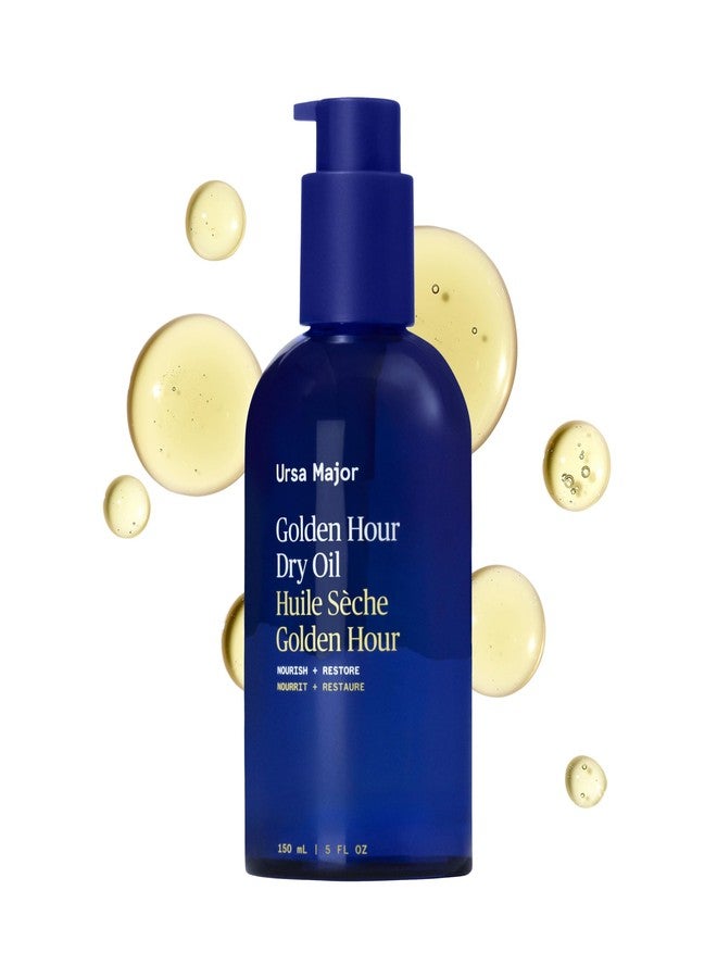 Ursa Major Golden Hour Dry Oil | Nourishes, Moisturizes & Supports Skin’s Barrier | Fast-absorbing, Natural Body & Hair Oil | Conditions and Detangles Hair | Vegan, Cruelty-Free, Non-Toxic | 5 ounce - Image 1